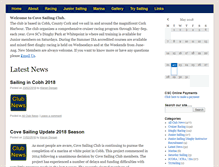 Tablet Screenshot of covesailingclub.ie